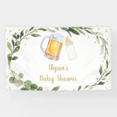 Banderoles Le bébé brasse le Baby shower de verdure (Horizontal)