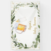 Banderoles Le bébé brasse le Baby shower de verdure (Vertical)