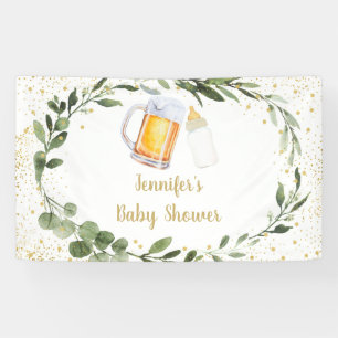 Banderoles Le bébé brasse un Baby shower de verdure