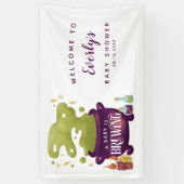 Banderoles Le bébé d'Halloween brasse Douche Bienvenue (Vertical)