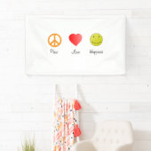 Banderoles Le Bonheur d'amour pour la paix (En situation)