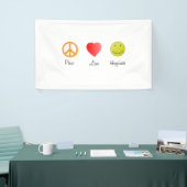 Banderoles Le Bonheur d'amour pour la paix (Salon professionnel)