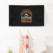 Banderoles Le Café Arrive Longue Et Café (En situation)