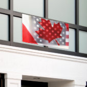 Banderoles Le Canada avec les drapeaux américains (Bâtiment extérieur)