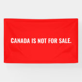 Banderoles Le Canada n'est pas à vendre texte blanc rouge min (Horizontal)