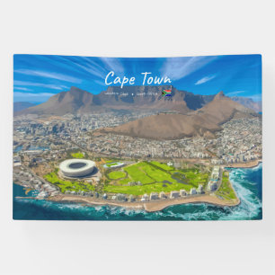 Banderoles Le Cap, Afrique du Sud - Vue sur Table Mountain