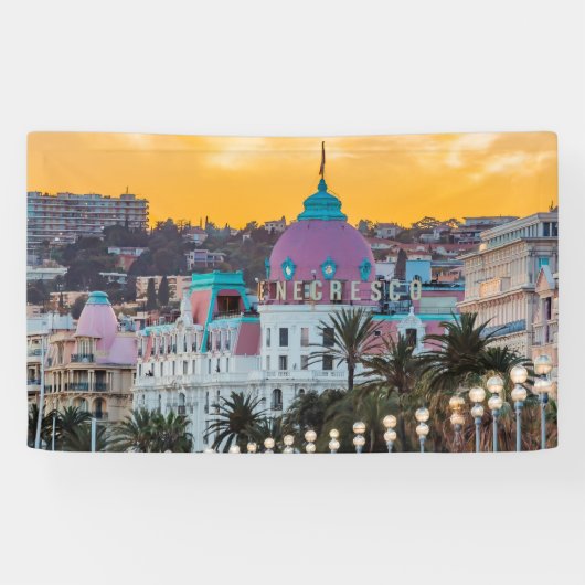 Banderoles Le célèbre hôtel de luxe Negresco à Nice France (Horizontal)