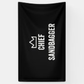 Banderoles Le chef Sandbagger Golf Meme Bjj Chess Sandbag (Vertical)