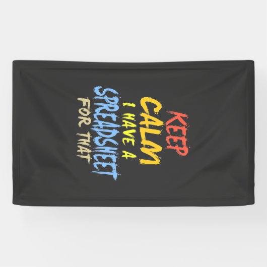Banderoles Le Comptable A Une Feuille De Calcul Pour Cela (Horizontal)