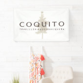 Banderoles Le Coquito Tradicion Puertorriquena annoncent (En situation)