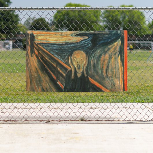 Banderoles Le cri Edvard Munch Art Expressionniste Moderne (En situation)