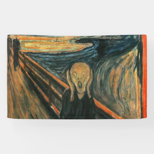 Banderoles Le cri Edvard Munch Art Expressionniste Moderne (Horizontal)