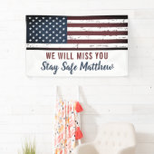 Banderoles Le drapeau américain Parti de l'armée patriotique (En situation)