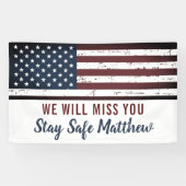 Banderoles Le drapeau américain Parti de l'armée patriotique (Horizontal)