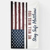 Banderoles Le drapeau américain Parti de l'armée patriotique (Vertical)