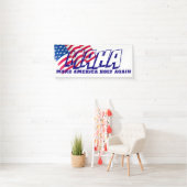 BANDEROLES LE DRAPEAU AMÉRICAIN RENDENT L'AMÉRIQUE SAINTE (En situation)