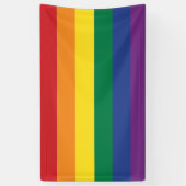 Banderoles Le drapeau arc-en-ciel (Vertical)