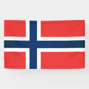 Banderoles Le drapeau de la Norvège