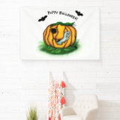 Banderoles Le fantôme d'Halloween, chauve-souris, fantôme et  (Insitu)