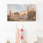 Banderoles Le Forum romain antique (par Ippolito Caffi) (En situation)