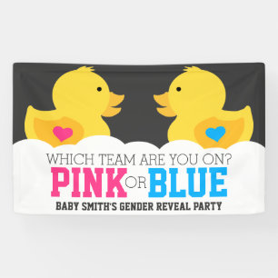 Banderoles Le genre rose ou bleu mignon en caoutchouc