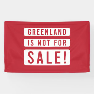 Banderoles le groenland n'est pas à vendre manifestation poli