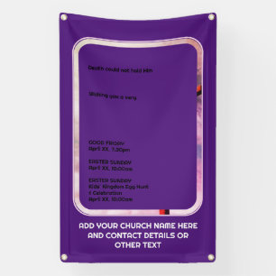 Banderoles LE JÉSUS DE Pâques chrétien EST REMENU