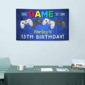 Banderoles Le Jeu Est En Cours ! | Jeu vidéo Anniversaire (Salon professionnel)