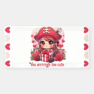 Banderoles Le magnifique pirate de la Saint Valentin
