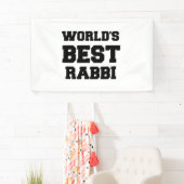 BANDEROLES LE MEILLEUR RABBI DU MONDE (En situation)