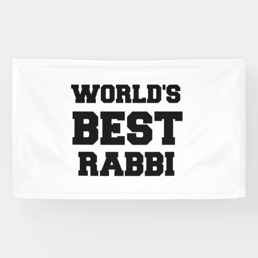 BANDEROLES LE MEILLEUR RABBI DU MONDE (Horizontal)