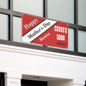 Banderoles Le meilleur rouge de maman des mondes (Bâtiment extérieur)