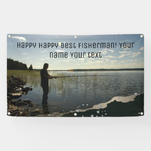 Banderoles Le pêcheur. Bonne pêche