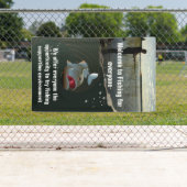 Banderoles Le pêcheur. Bonne pêche (En situation)