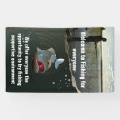 Banderoles Le pêcheur. Bonne pêche (Horizontal)