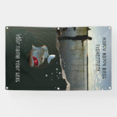 Banderoles Le pêcheur. Bonne pêche (Horizontal)