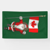 Banderoles Le Père Noël visite le Canada (Horizontal)