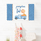 Banderoles Le petit Citrouille est DEUX 2e camion bleu annive (En situation)