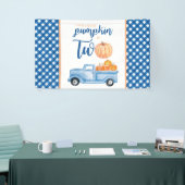 Banderoles Le petit Citrouille est DEUX 2e camion bleu annive (Salon professionnel)