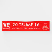 Banderoles Le peuple a voté Trump POTUS 2016 (Horizontal)