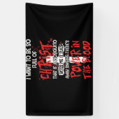 Banderoles Le pouvoir dans le sang chrétien religieux (Vertical)