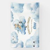 Banderoles Le premier vol d'anniversaire de Teddy : un vol en (Verticale)