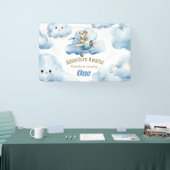 Banderoles Le premier vol d'anniversaire de Teddy : un vol en (Salon professionnel)