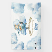 Banderoles Le premier vol d'anniversaire de Teddy : un vol en (Verticale)