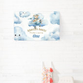 Banderoles Le premier vol d'anniversaire de Teddy : un vol en (Insitu)