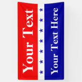 Banderoles Le Président Election de personnaliser (Vertical)