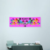 Banderoles Le rétro bonbon 16 à ballons de remous de baskets (Salon professionnel)