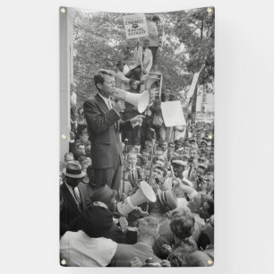 Banderoles Le sénateur Robert Kennedy en campagne pour le pré