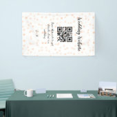 Banderoles Le site web mariage scanner code QR pour les détai (Salon professionnel)