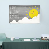 Banderoles Le soleil opacifie l'anniversaire de ciel (Salon professionnel)